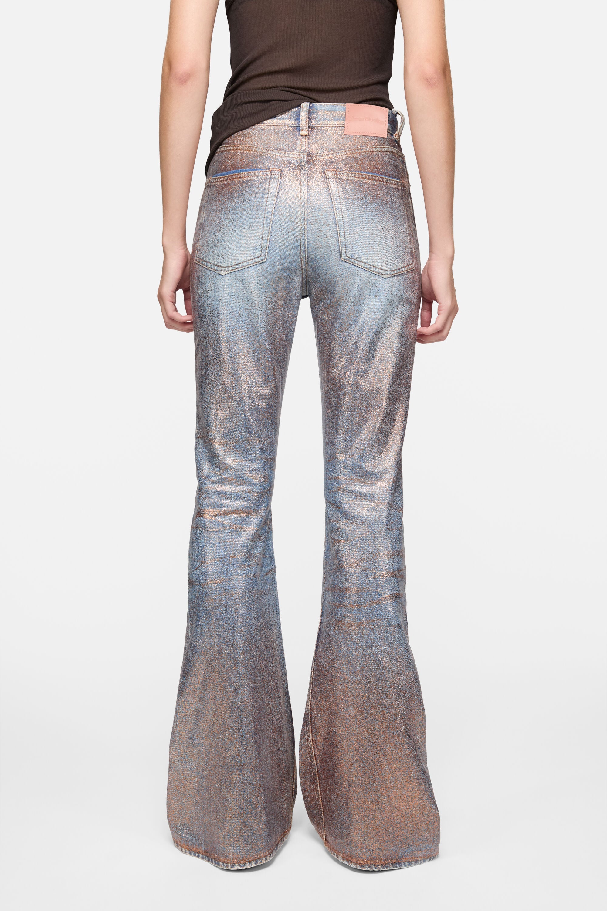 Acne Studios - フィットグリッタージーンズ - 2025F - ローズコッパー