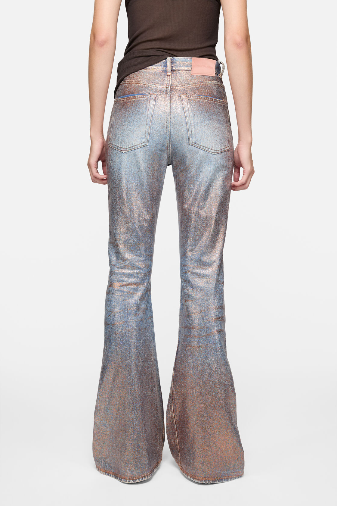 Fitted glitter jeans - 2025F, Rose copper/light blue, 2000x