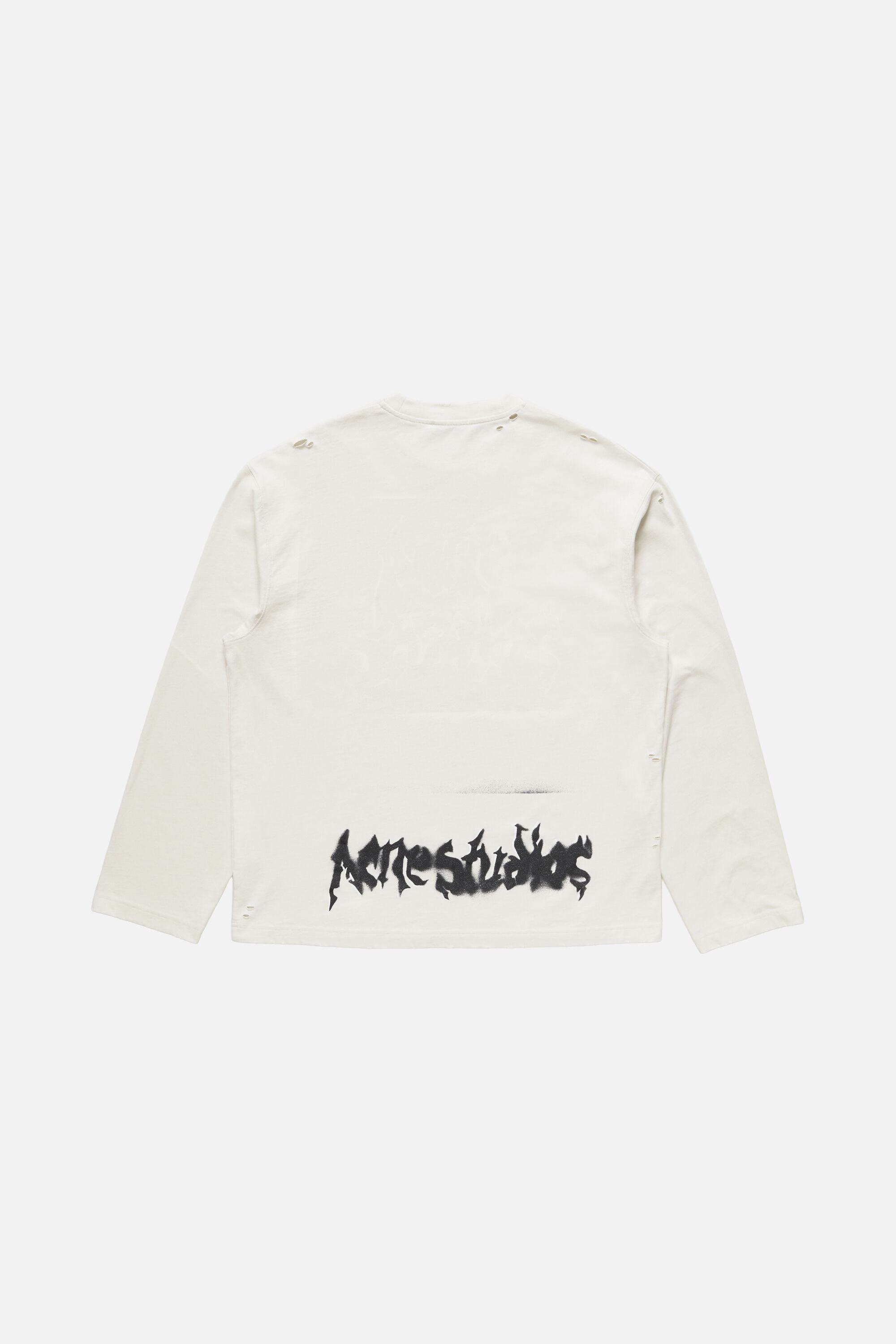 Acne Studios - Gothic logo t-shirt - Dusty white