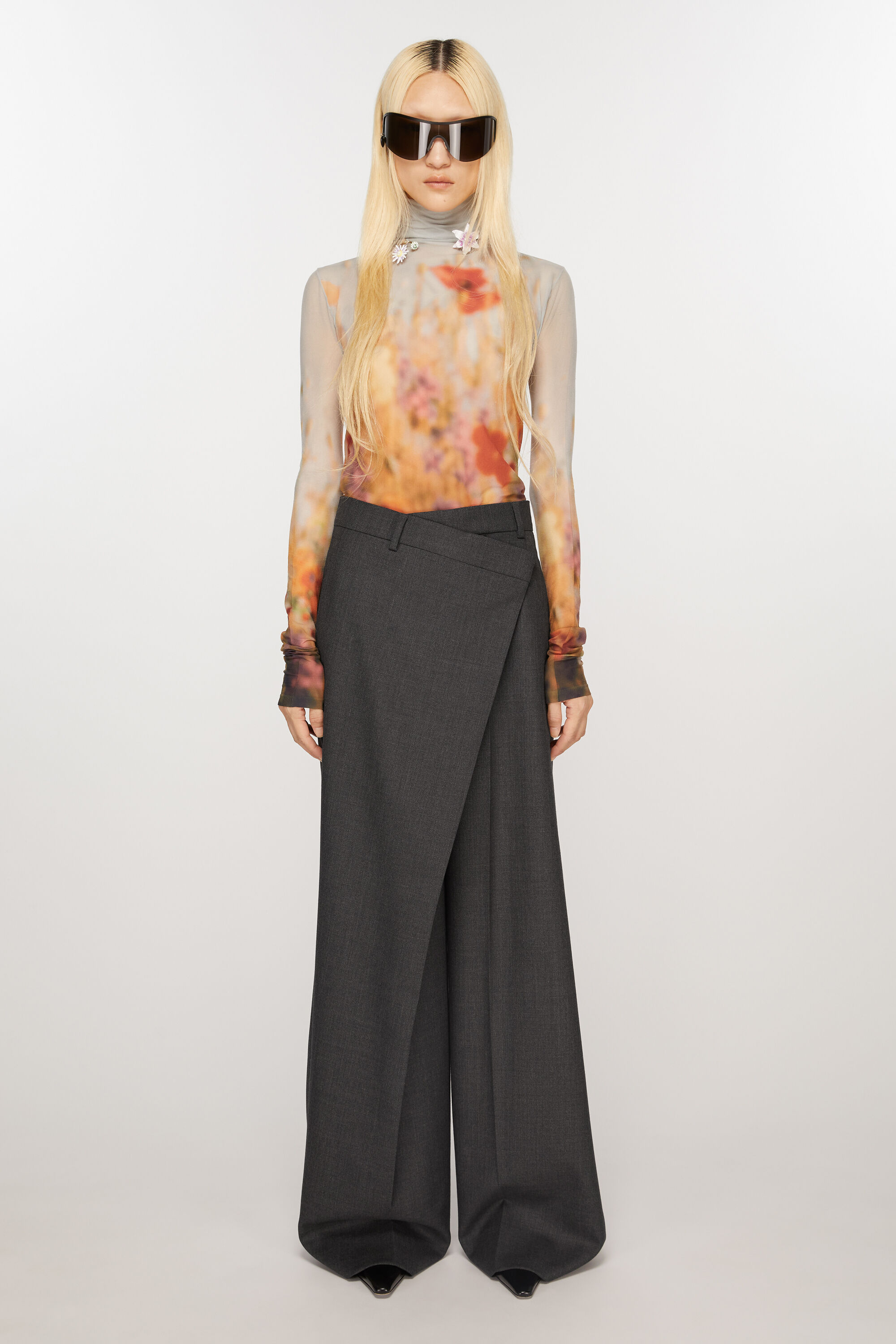 Tailored wrap trousers