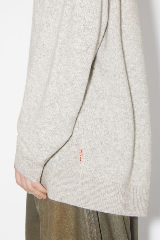 Acne Studios - Wool cashmere hoodie - Light Grey Melange