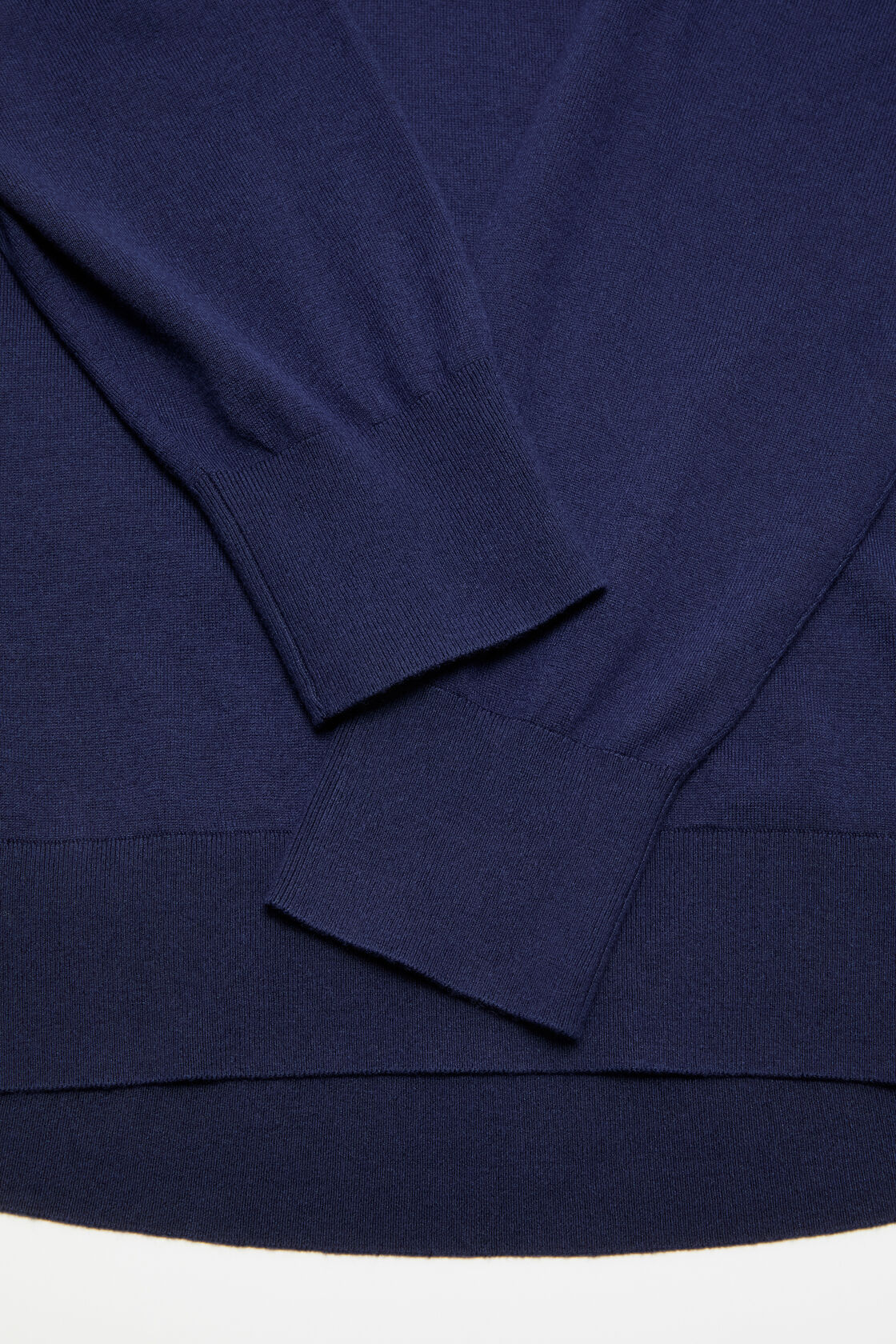 Silk blend polo knit, Navy/beige, 2000x