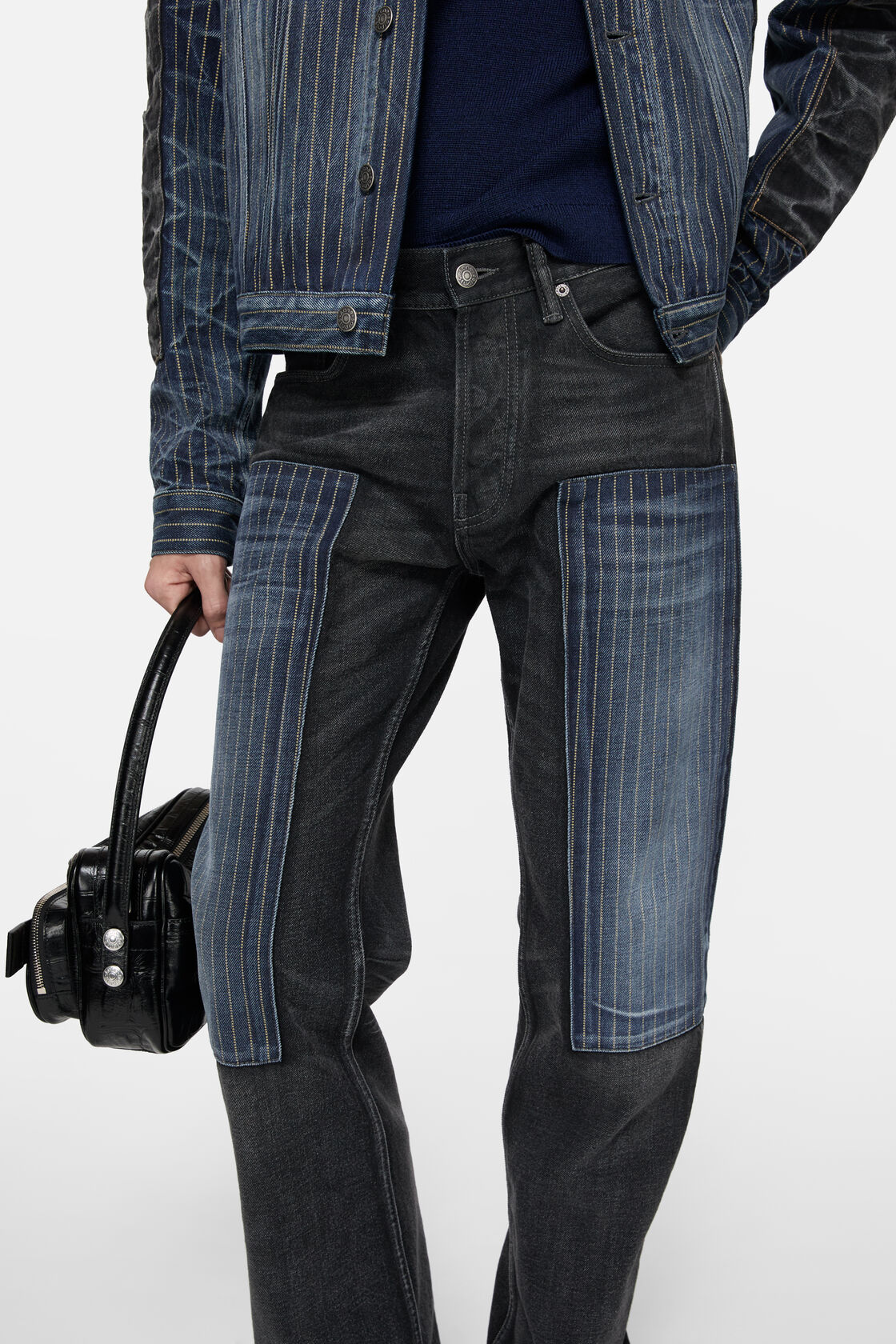 Patchwork jeans - 2010, Black, 2000x