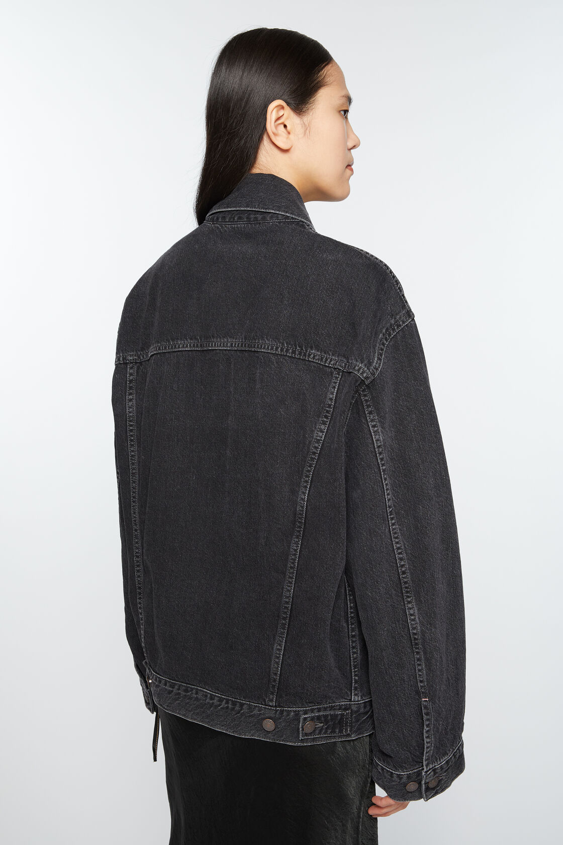 Denim jacket - Relaxed fit, Black, 2000x