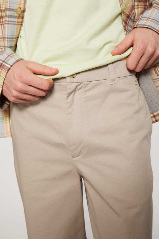 Acne Studios - Chino twill trousers - Sand beige