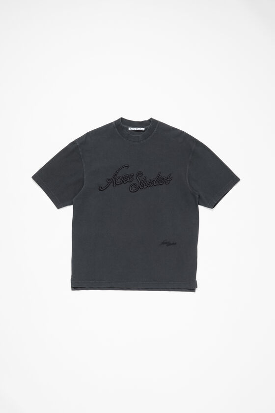 Acne Studios - ロゴTシャツ - リラックスフィット - Faded black