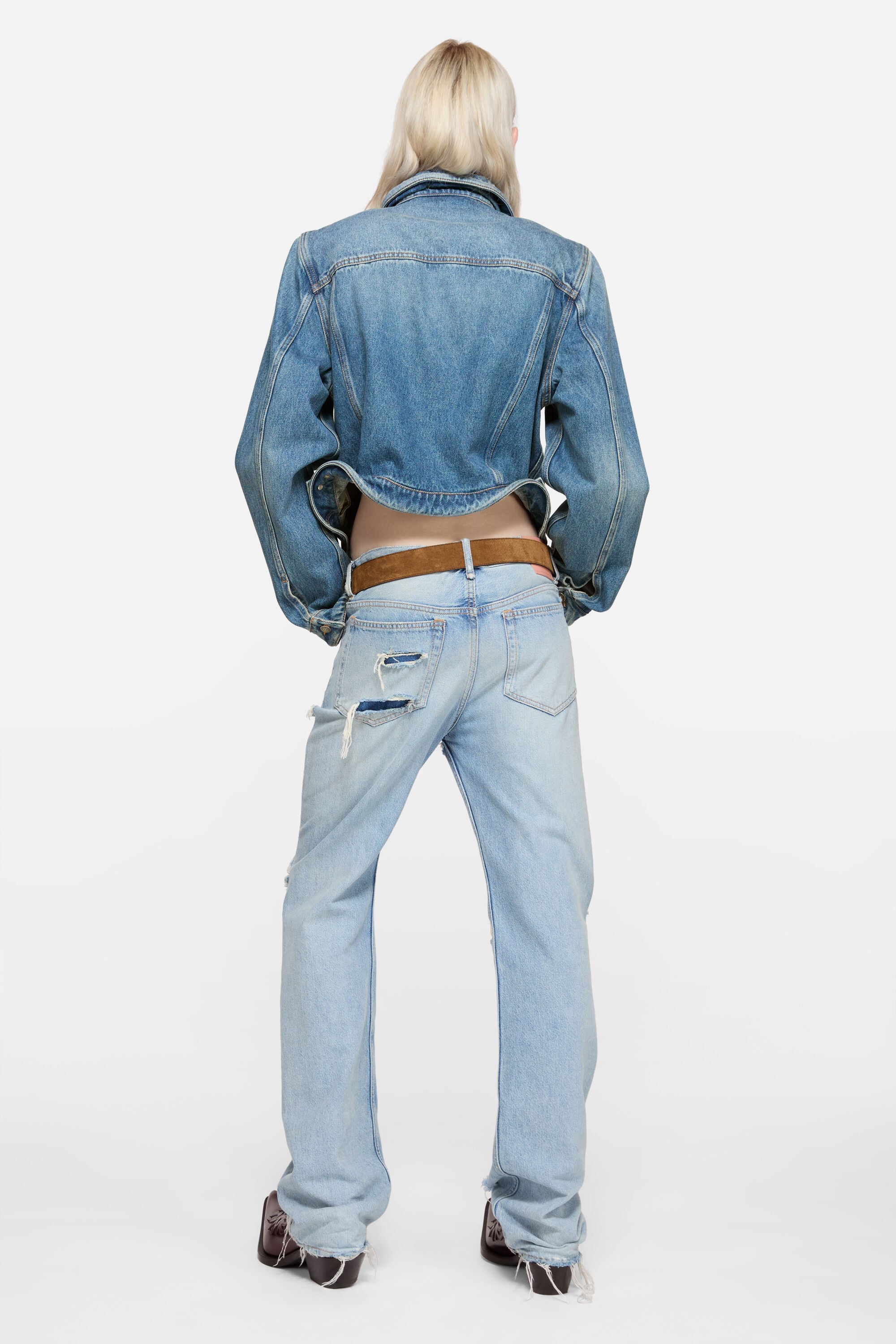 Acne Studios - ウェービーデニムジャケット - ミッドブルー