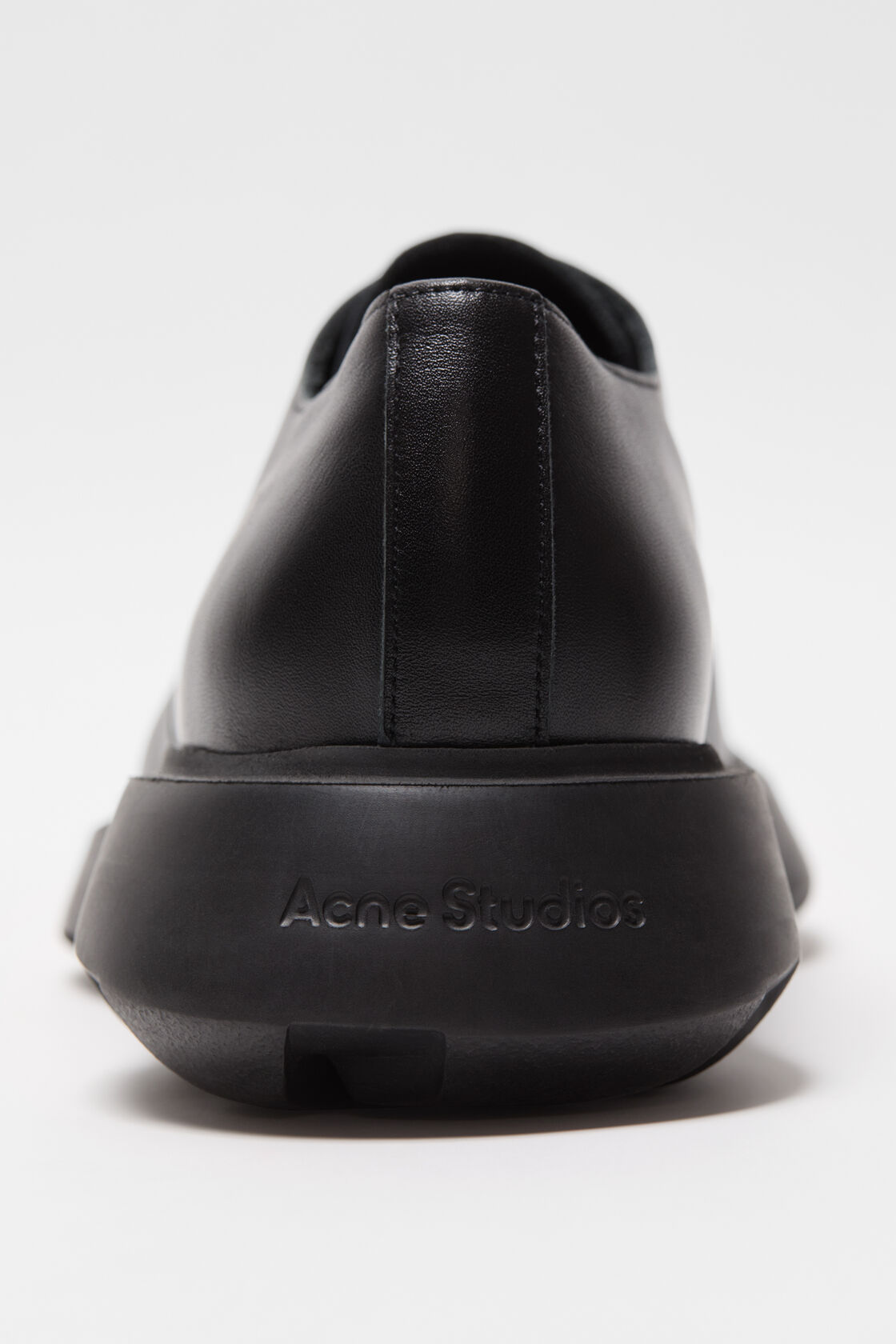 Leather lace-up shoes, Black, 2000x