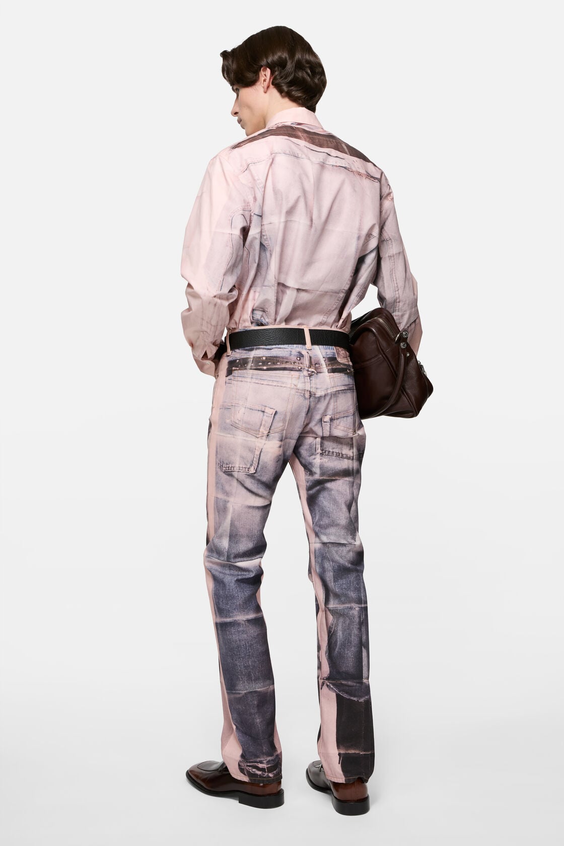 Trompe-l'&oelig;il jeans - Regular fit, Pink/blue, 2000x