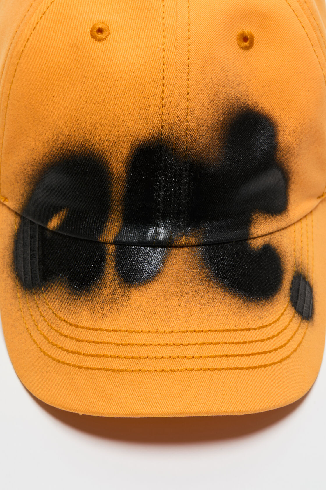 Sprayed graphic cap, Saffron orange, 2000x