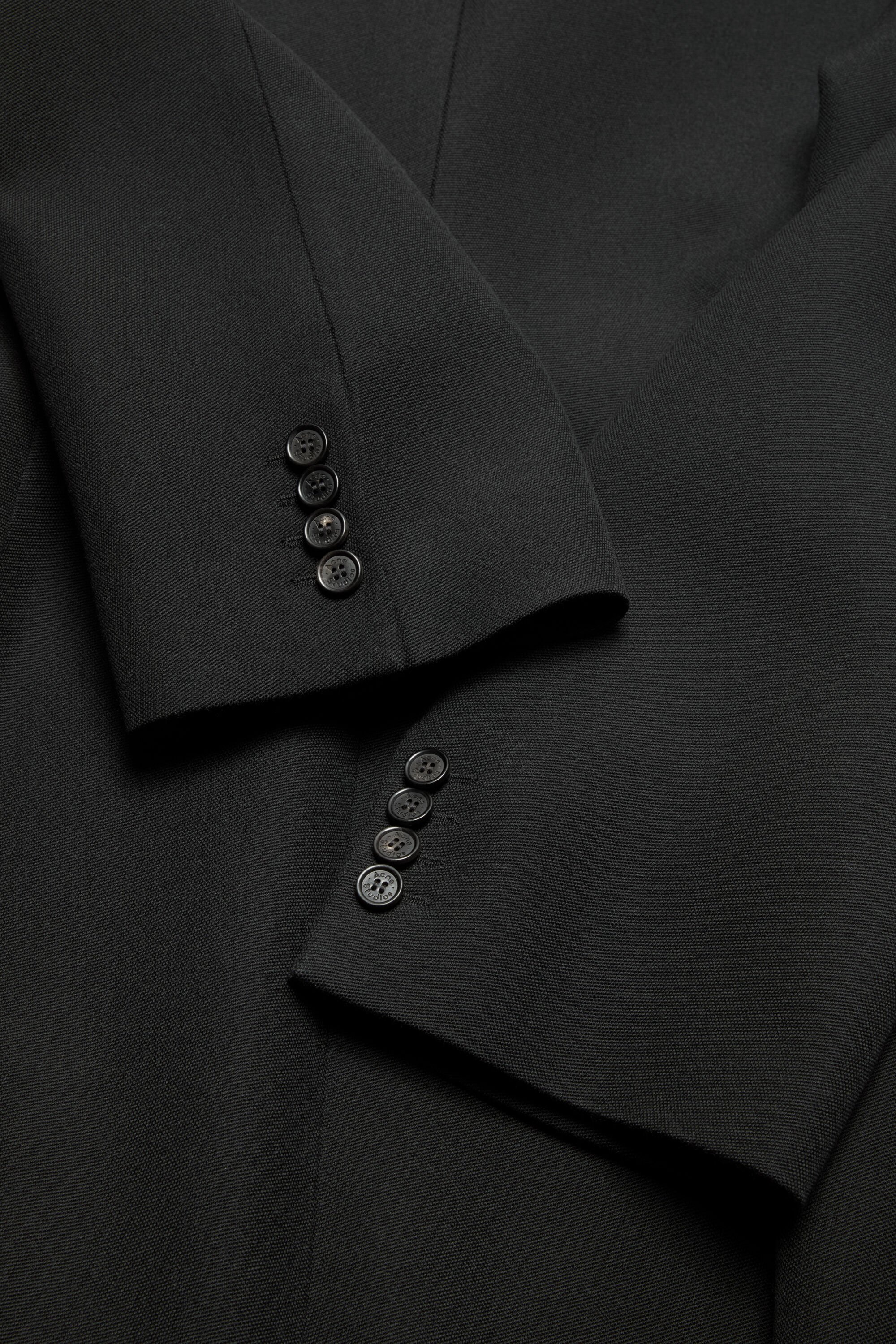 Acne Studios - ダブルブレスト ウールコート - ブラック