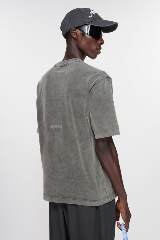 Acne Studios - Crew neck t-shirt - Relaxed unisex fit - Faded black