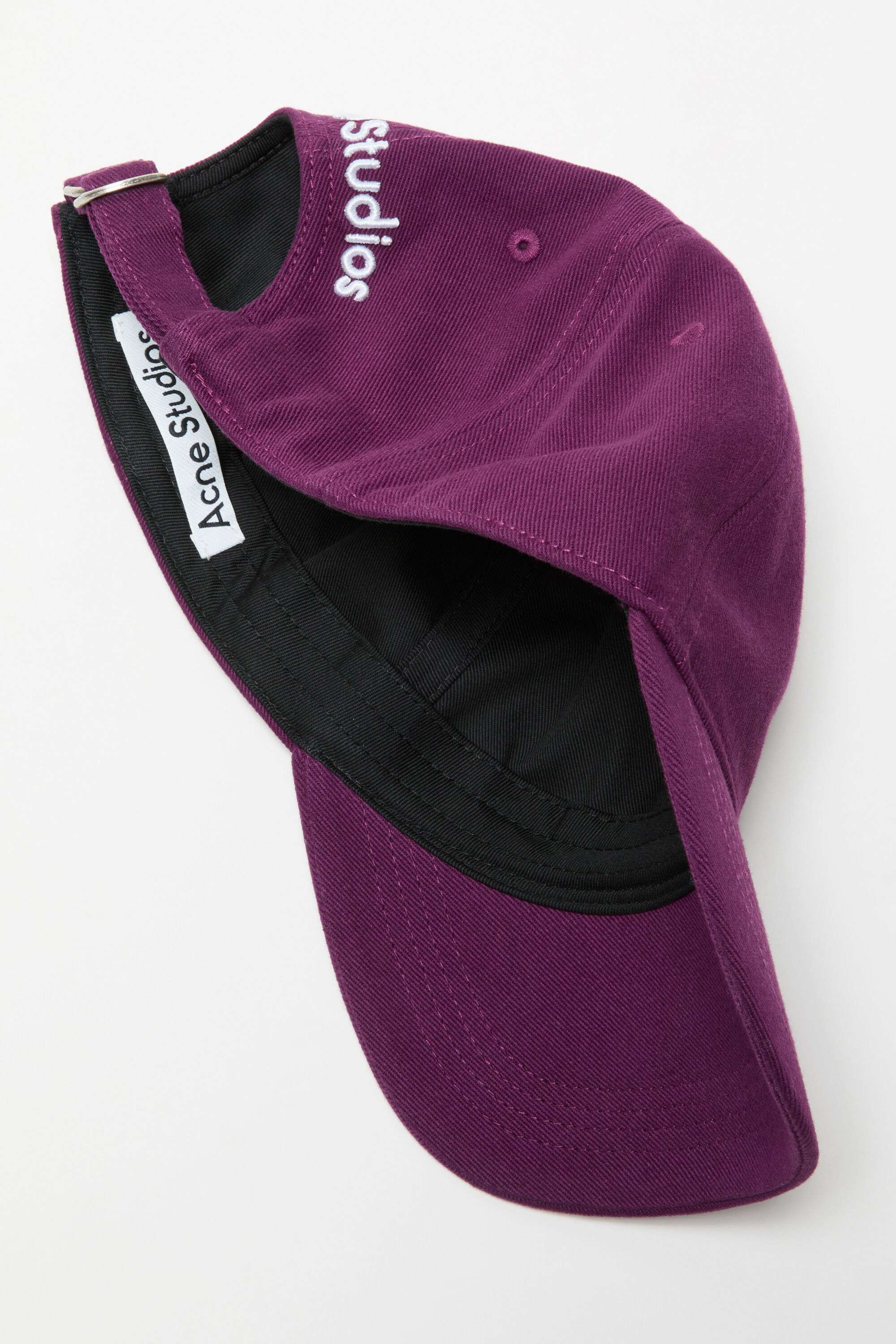 Acne Studios - Twill logo cap - Berry purple