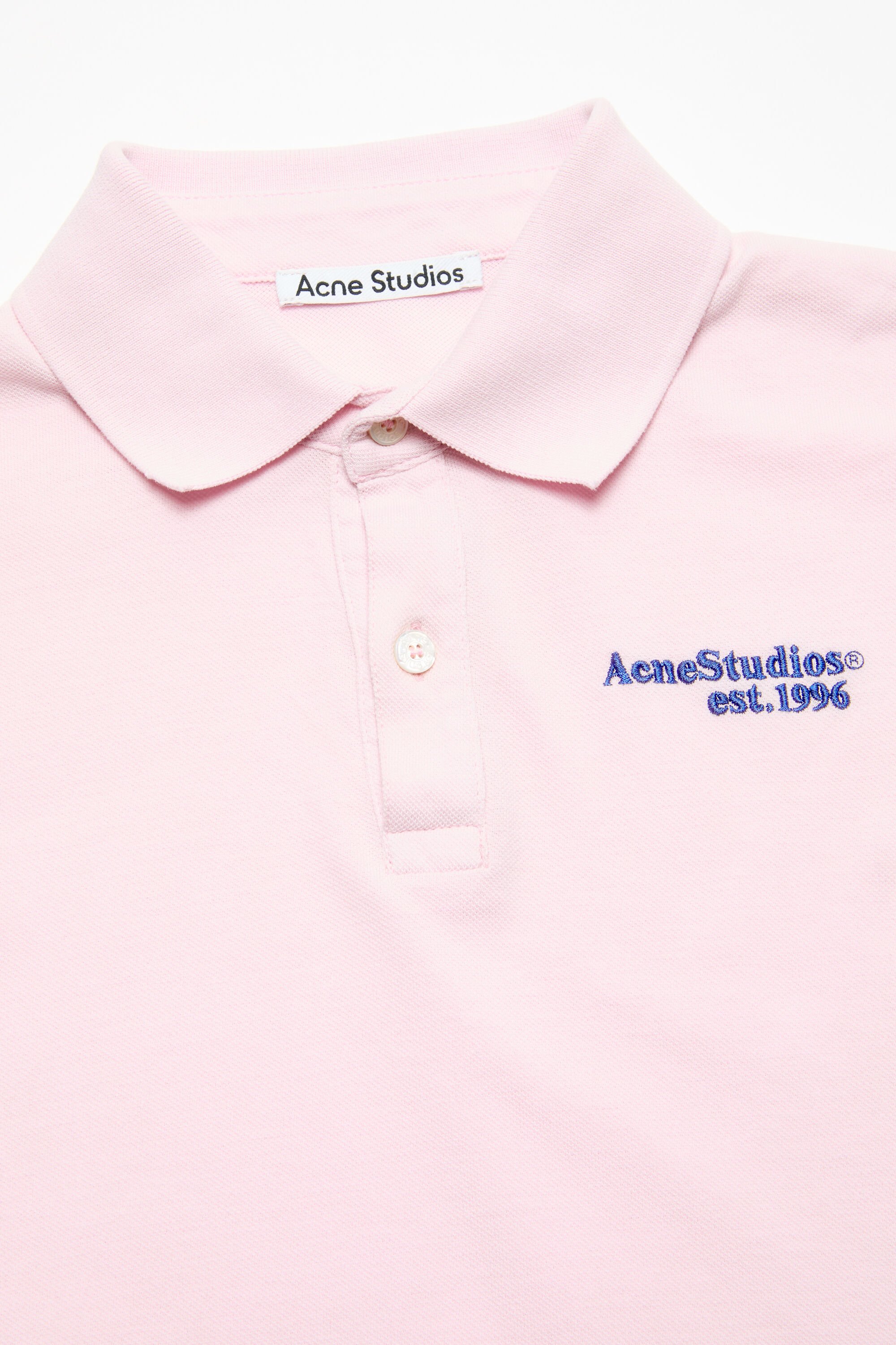Acne Studios - ロゴポロTシャツ - ペールピンク