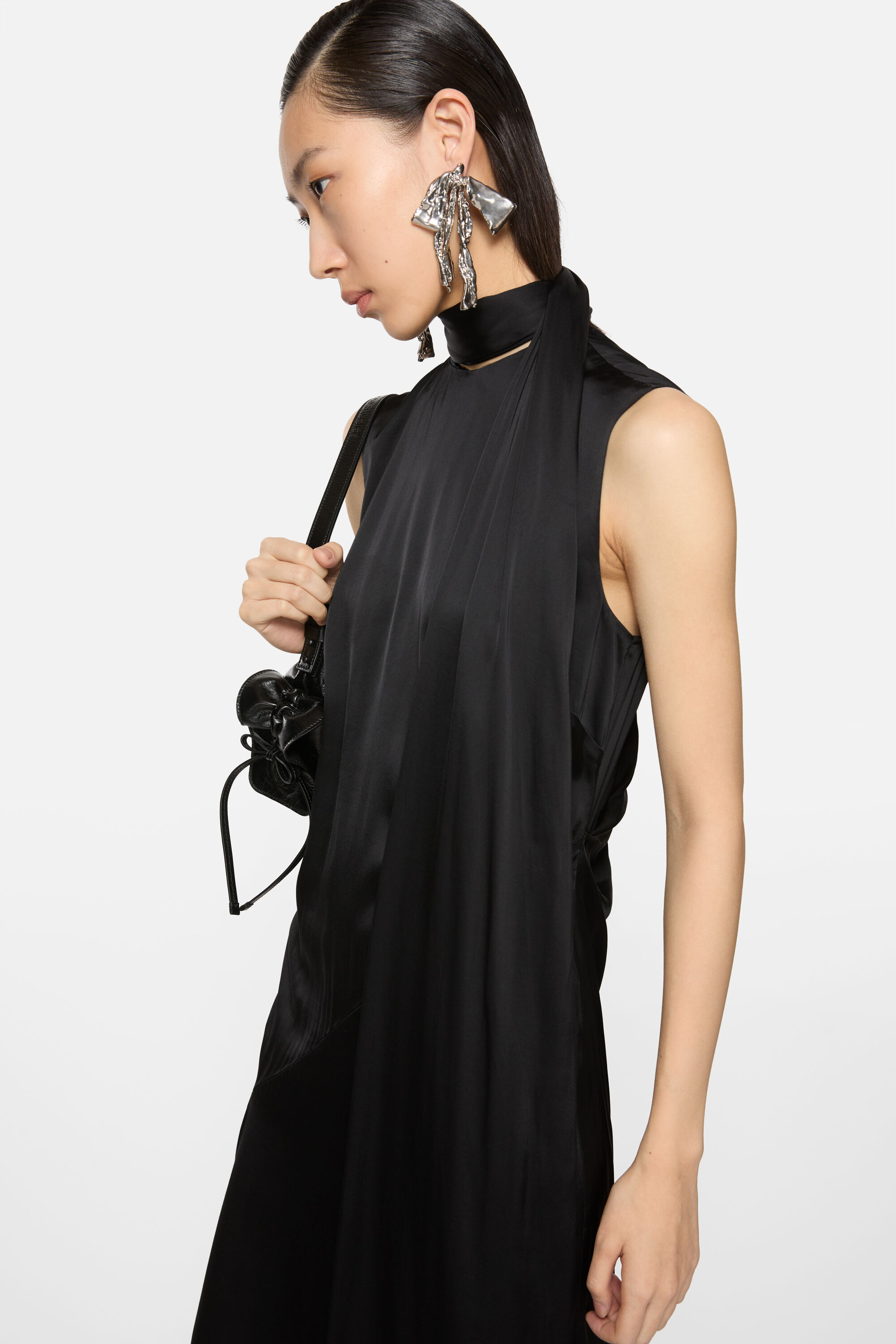 Acne Studios - サテンドレス - ブラック