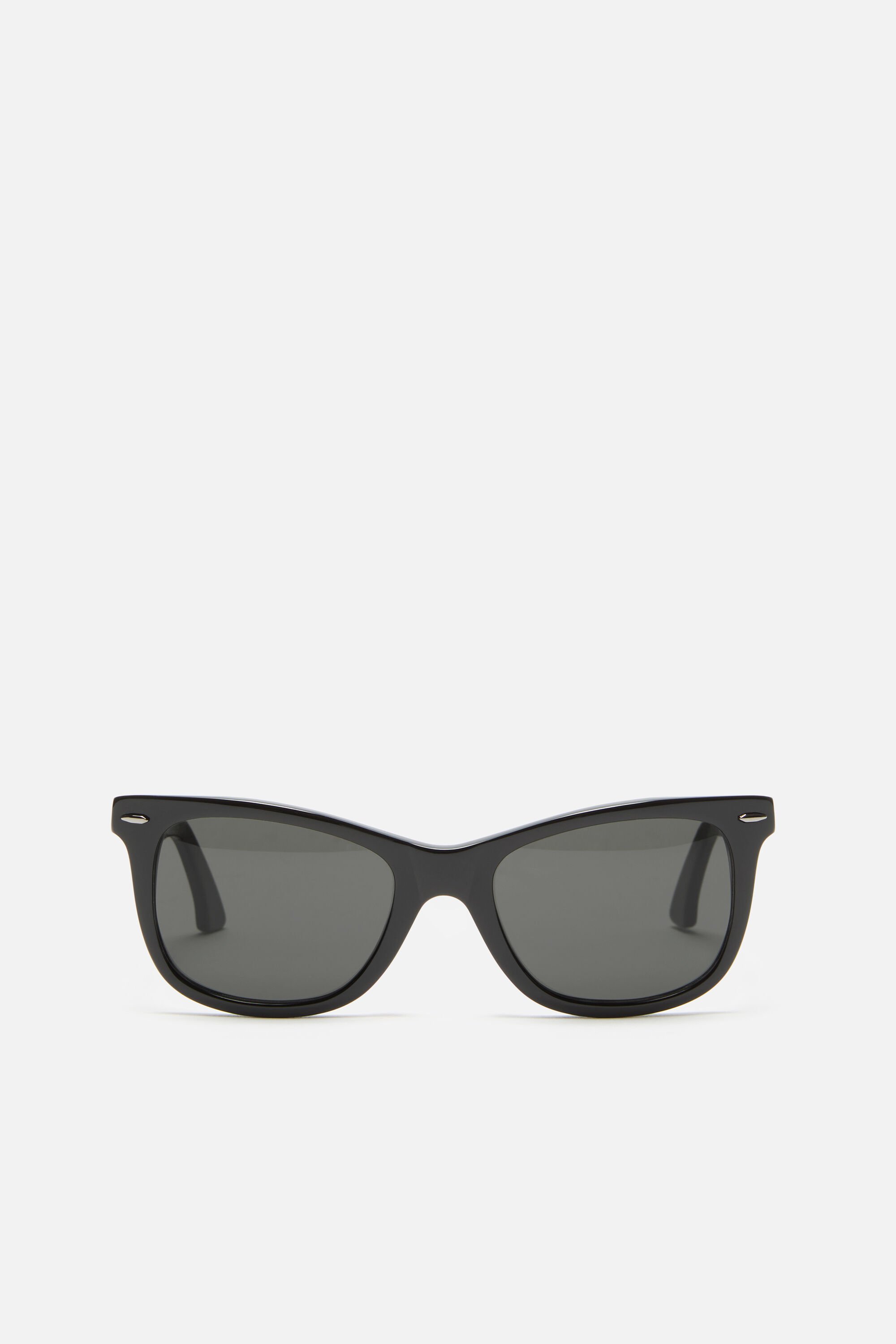 ACNE STUDIOS ブラック フレームサングラス Acne Studios - メタルフレームサングラス - ブラック/ブラック