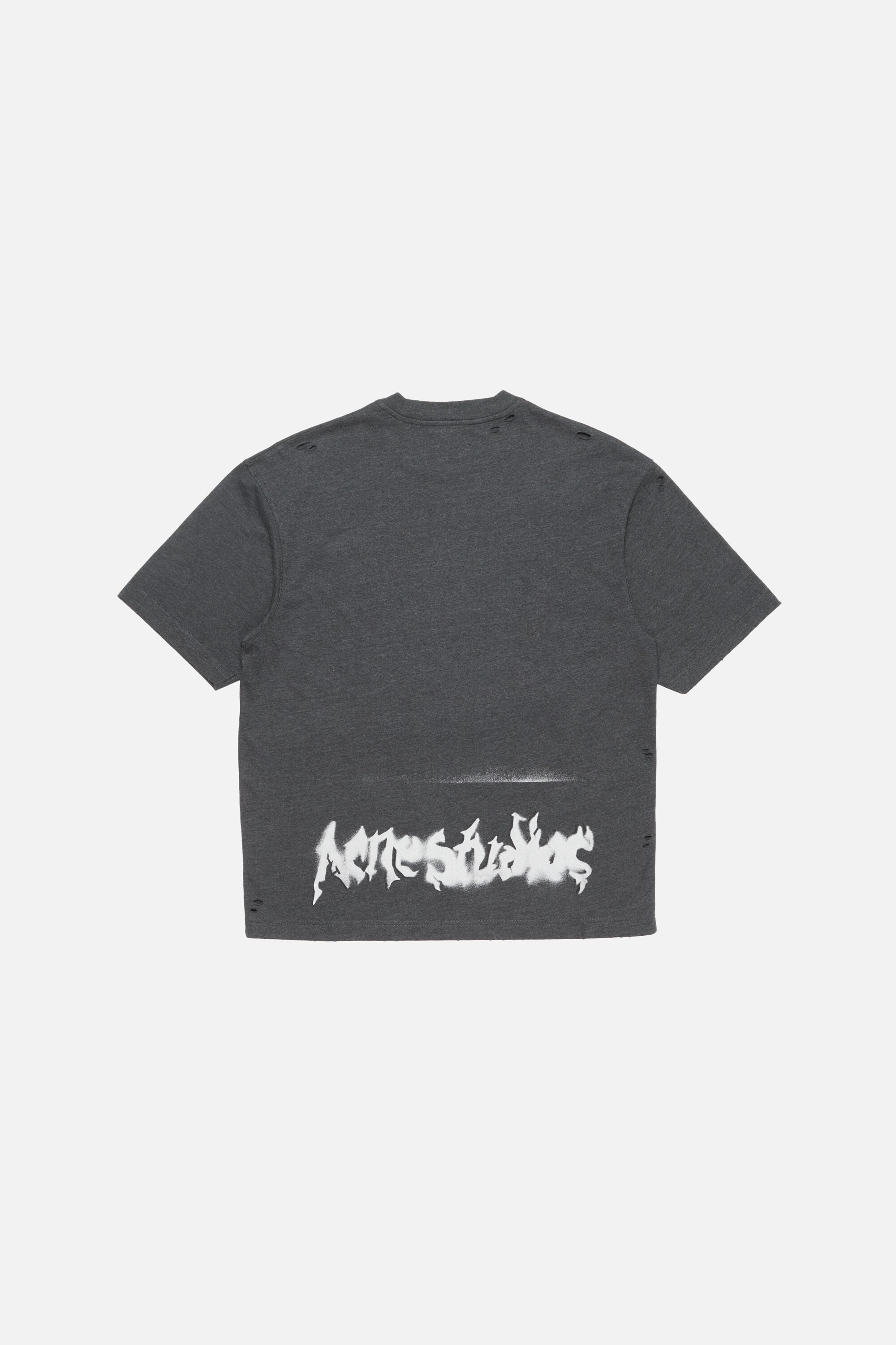 Acne Studios - Gothic logo t-shirt - Faded black