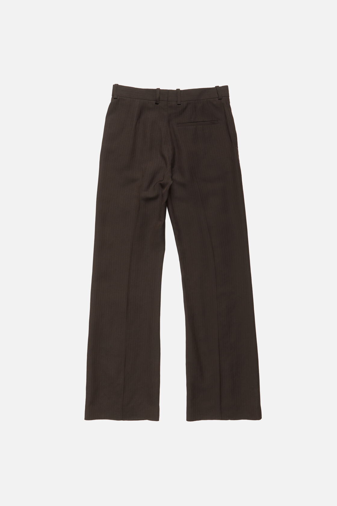 Tailored herringbone trousers, Chocolate brown, 2000x