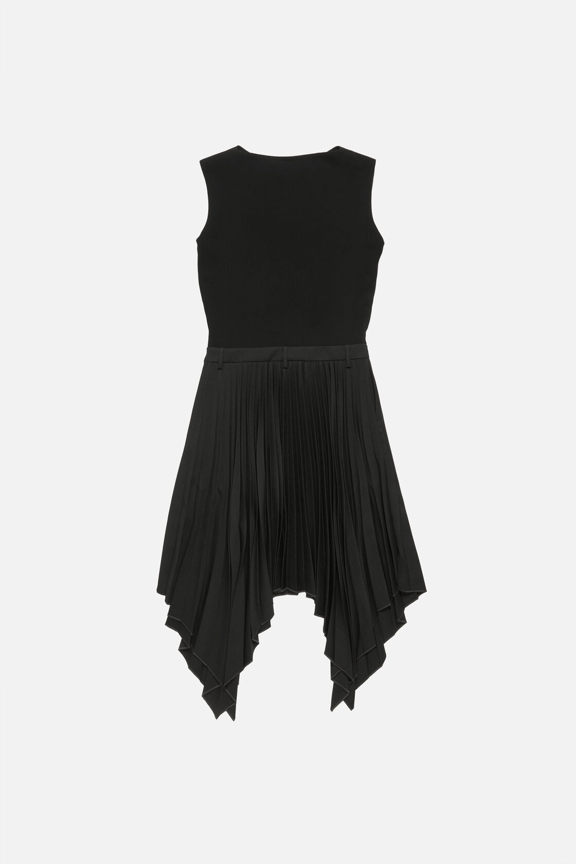 Layered midi dress, Black, 2000x