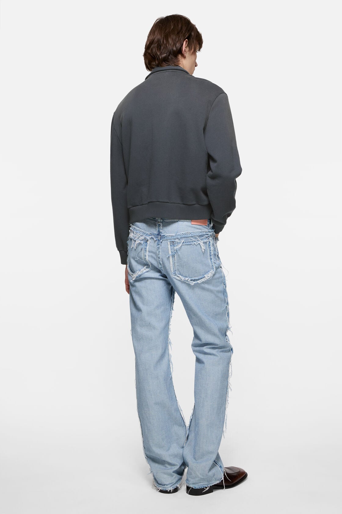 Cardigan with collar, Faded black, 2000x