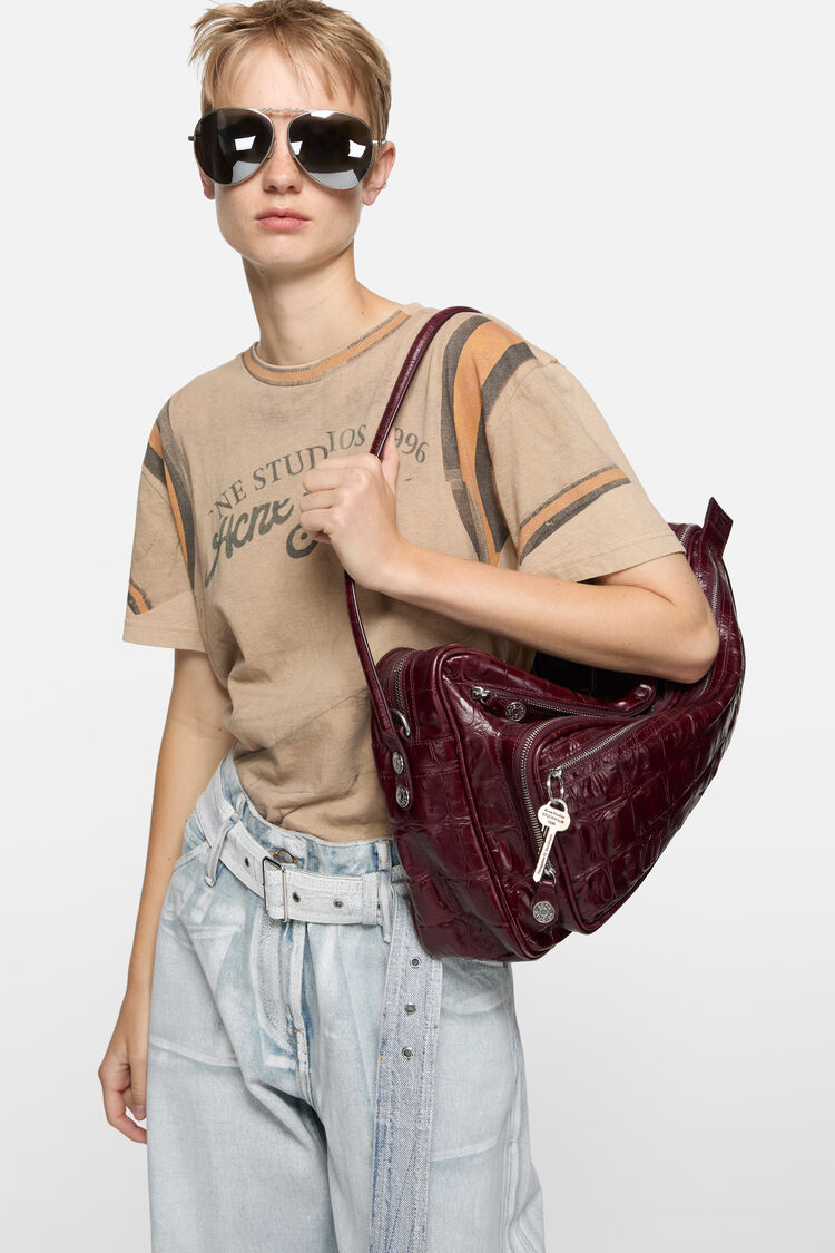 Camero Camera Croco, Burgundy