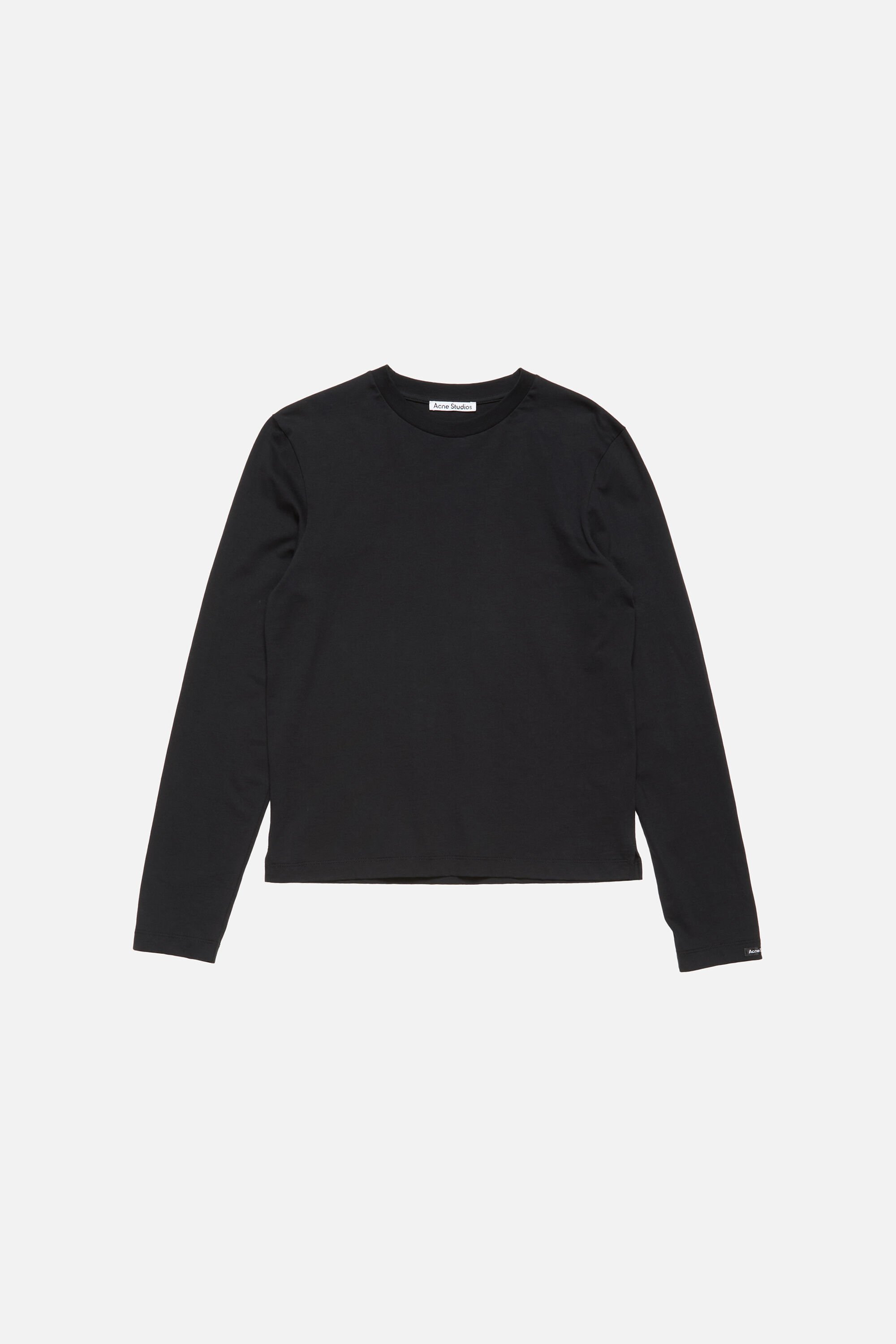 Acne Studios - Satin label t-shirt - regular - Black