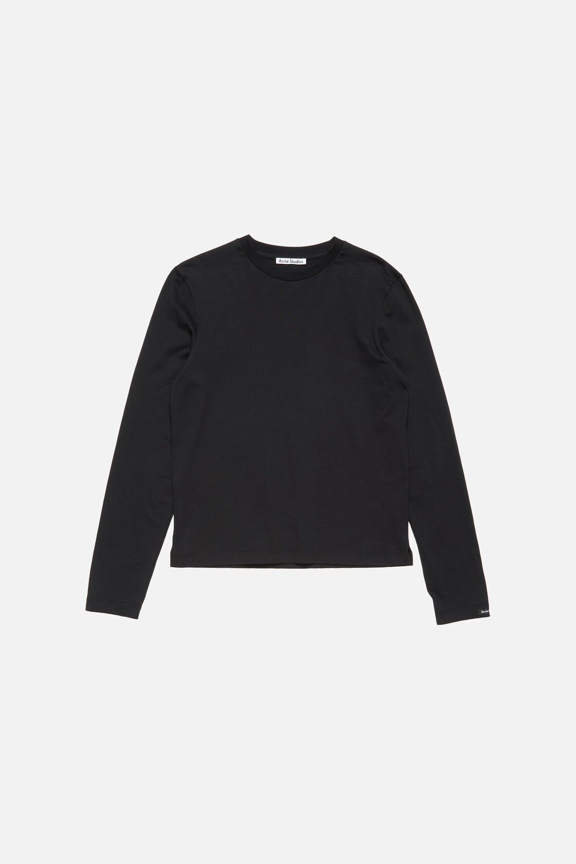 Satin label t-shirt - regular, Black, 2000x