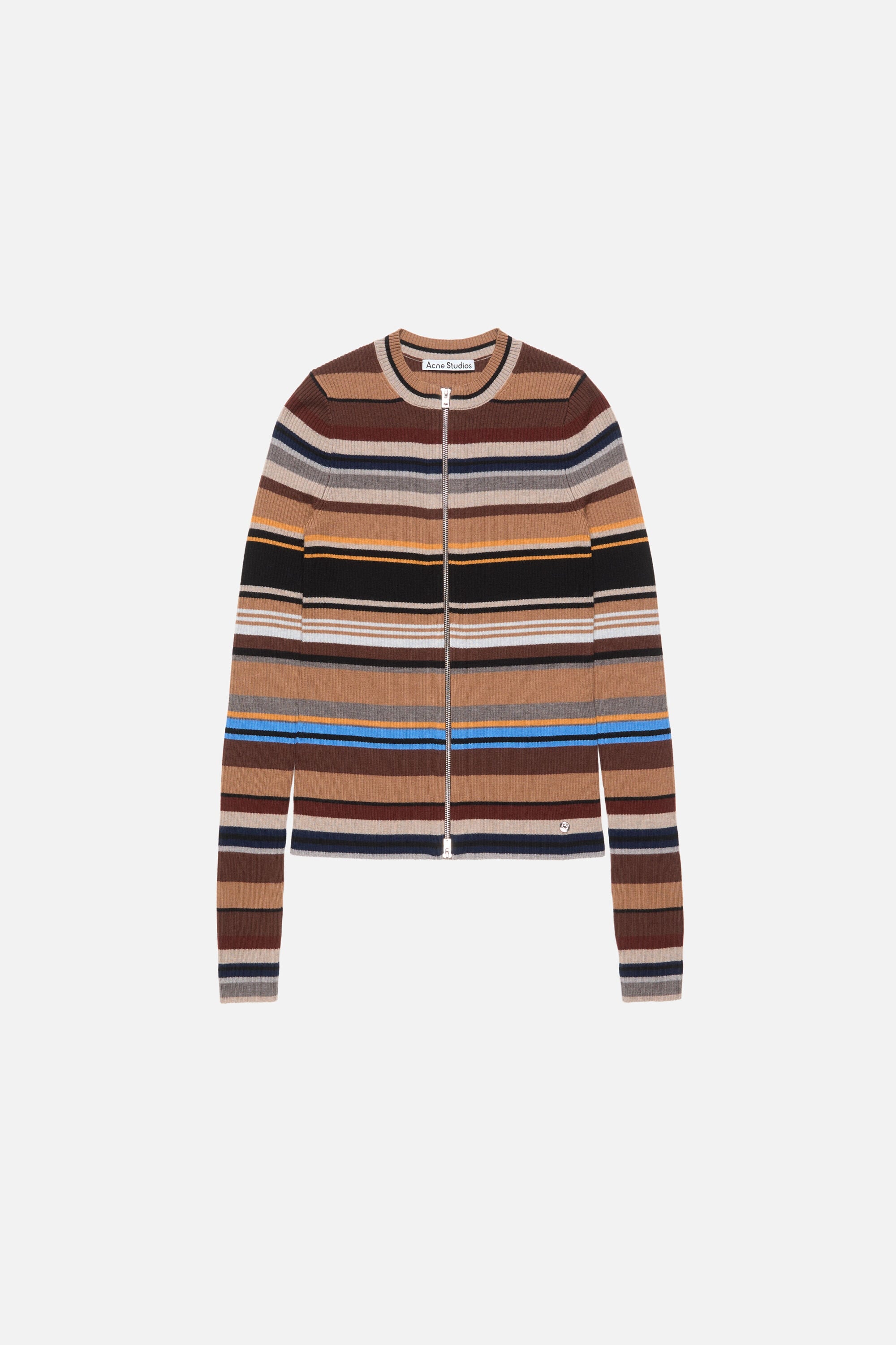 Acne Studios - Striped wool cardigan - Multi brown