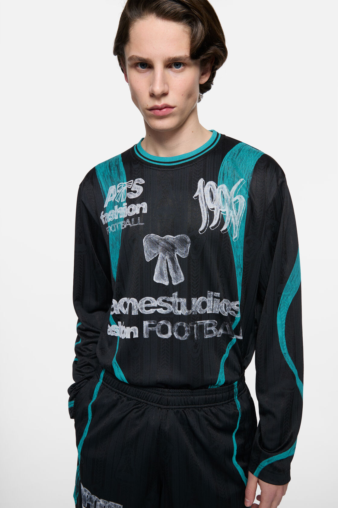 Sports jersey graphic t-shirt, Black, 2000x