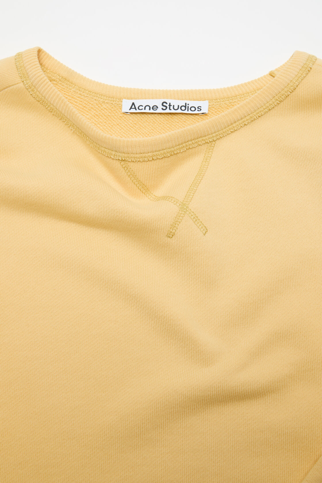 Washed logo sweatshirt, Light yellow, 2000x