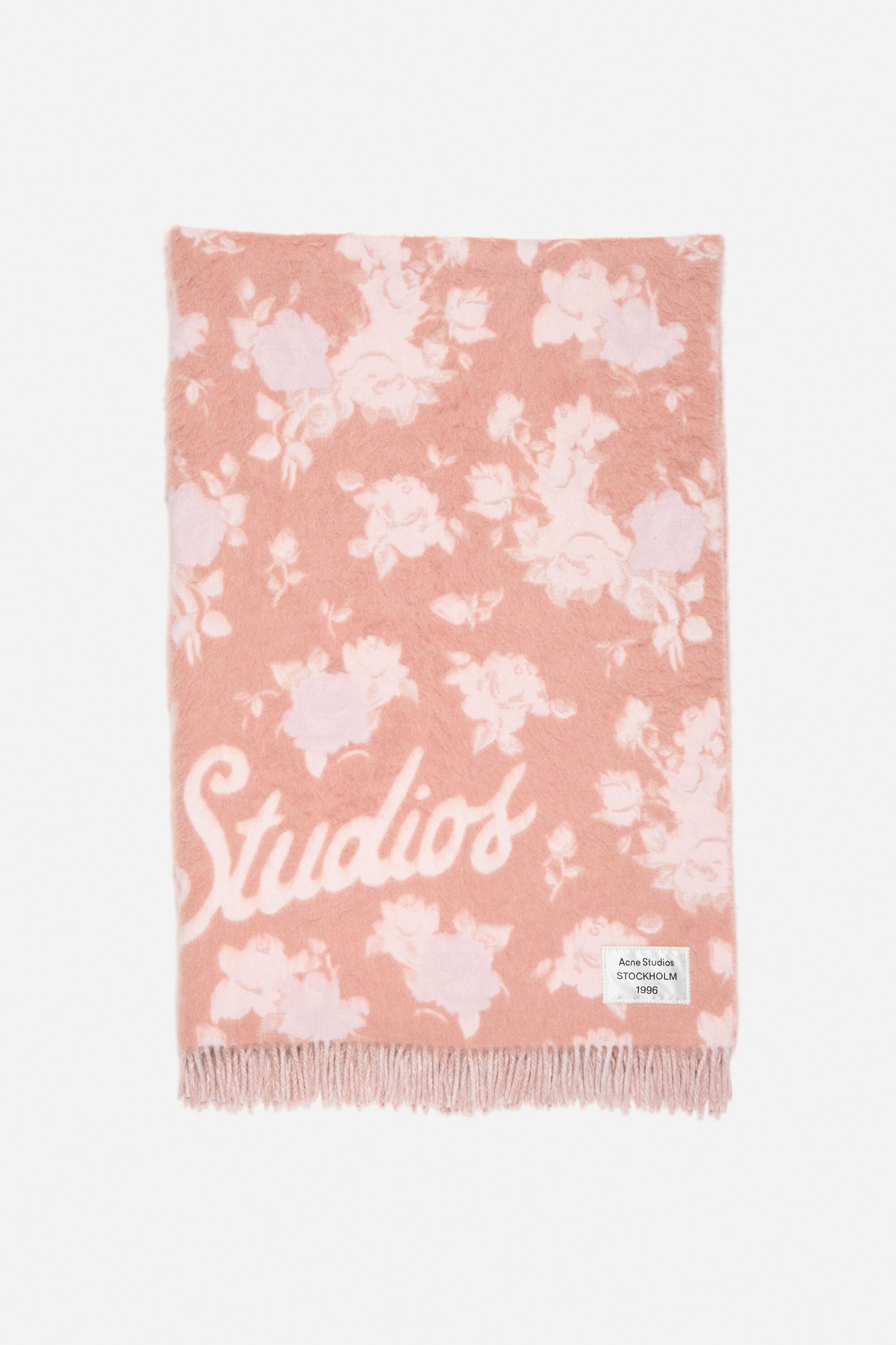 【新品】Acne Studios 非売品ブランケット Acne Studios - ウールロゴブランケット - ピンク