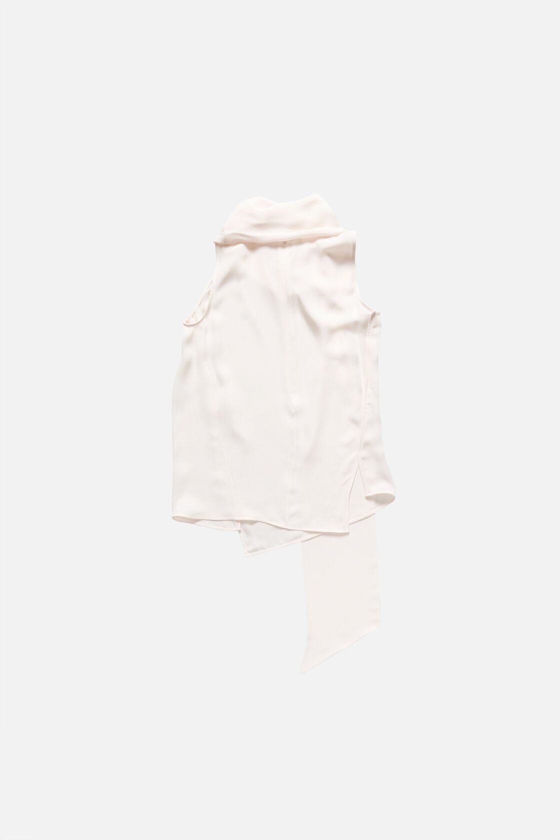 Silk sleeveless blouse, Marble White, 2000x