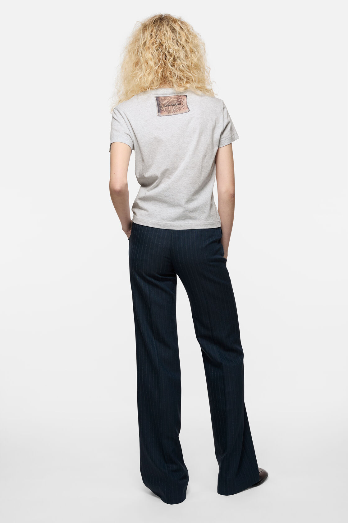Fitted graphic t-shirt, Grey Melange, 2000x