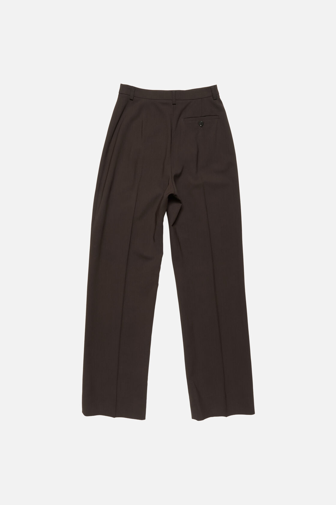 Tailored stretch twill trousers, Dark brown, 2000x
