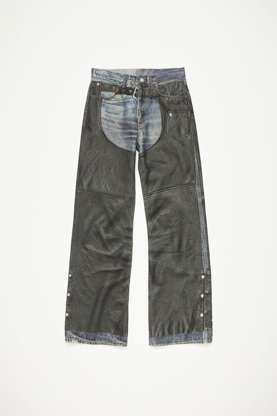 Acne Studios - プリントトラウザーズ - ブルー/ブラック 