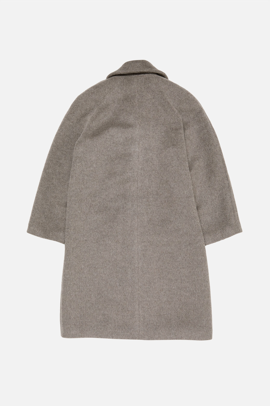 Double-breasted wool coat, Warm Grey Melange, 2000x