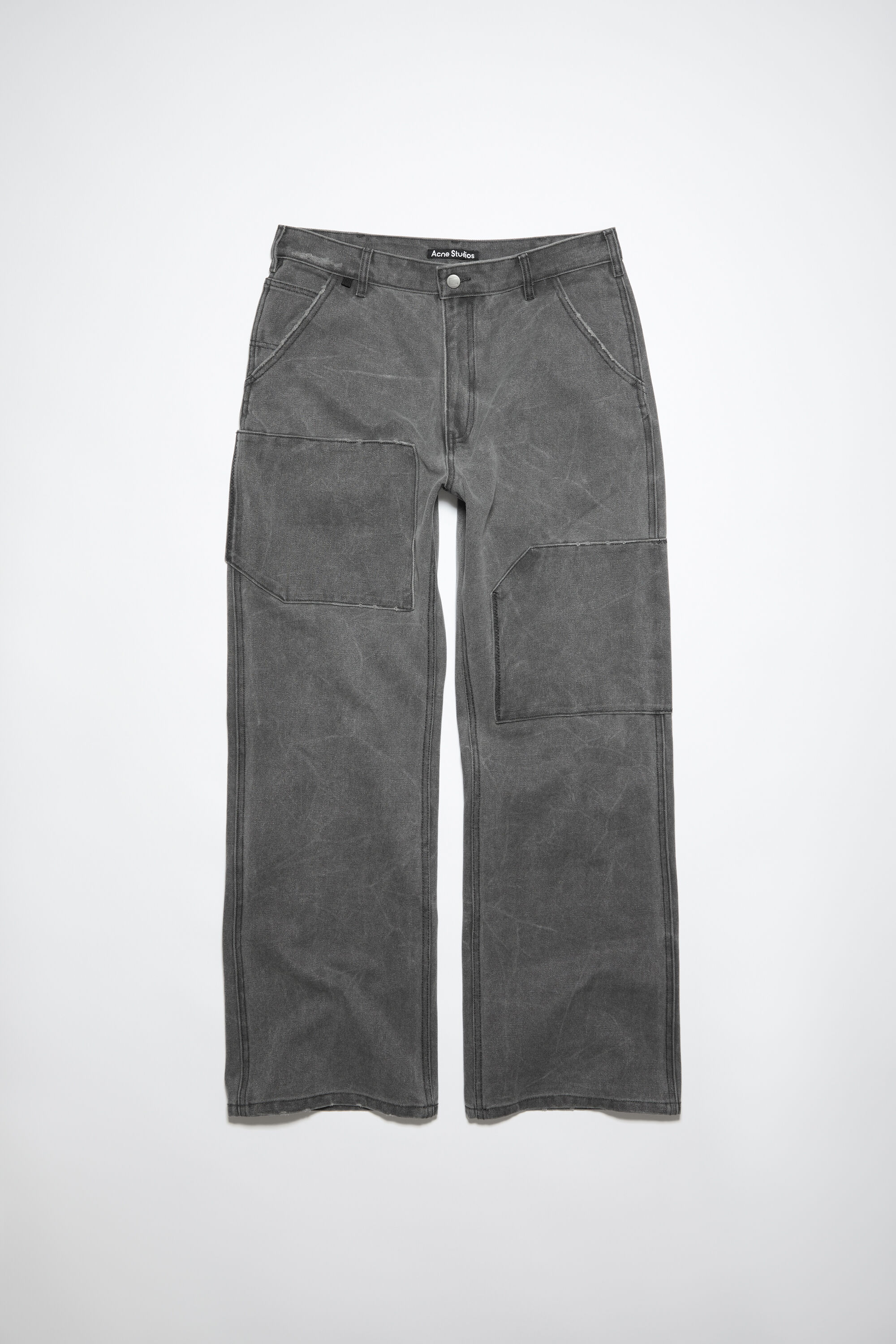 Patch canvas trousers