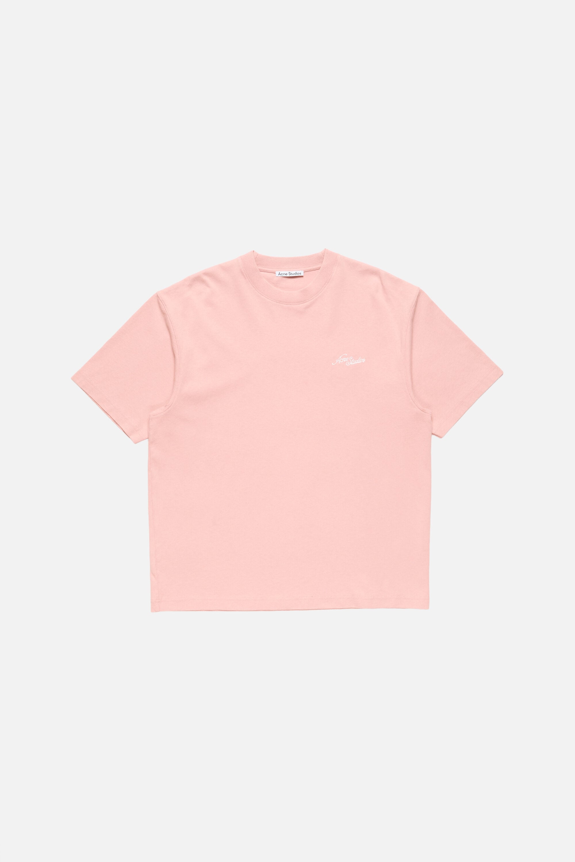 Acne Studios - ロゴ入りジャージーTシャツ - フェイデッドピンク