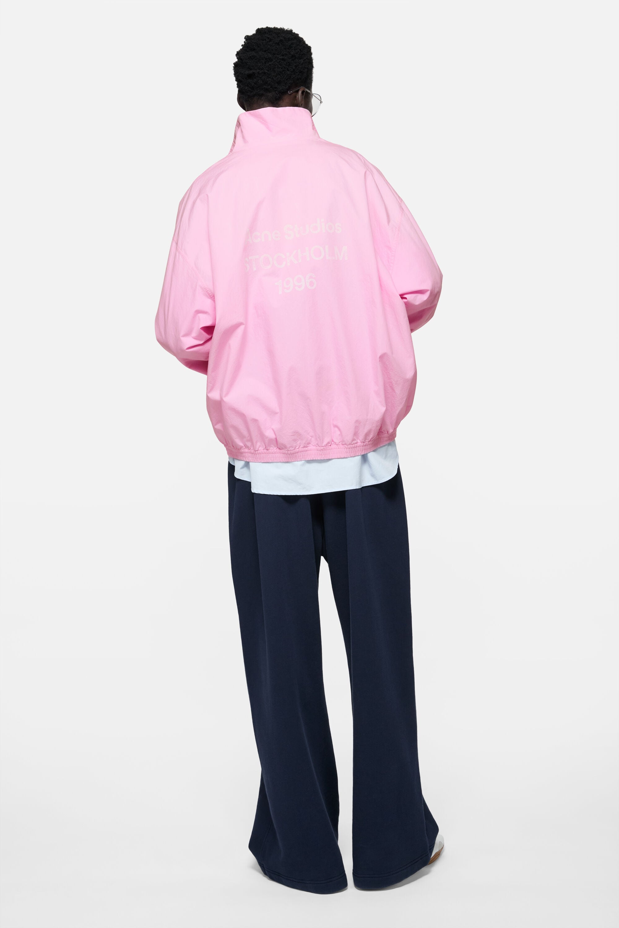 Acne Studios - Washed logo jacket - Light pink