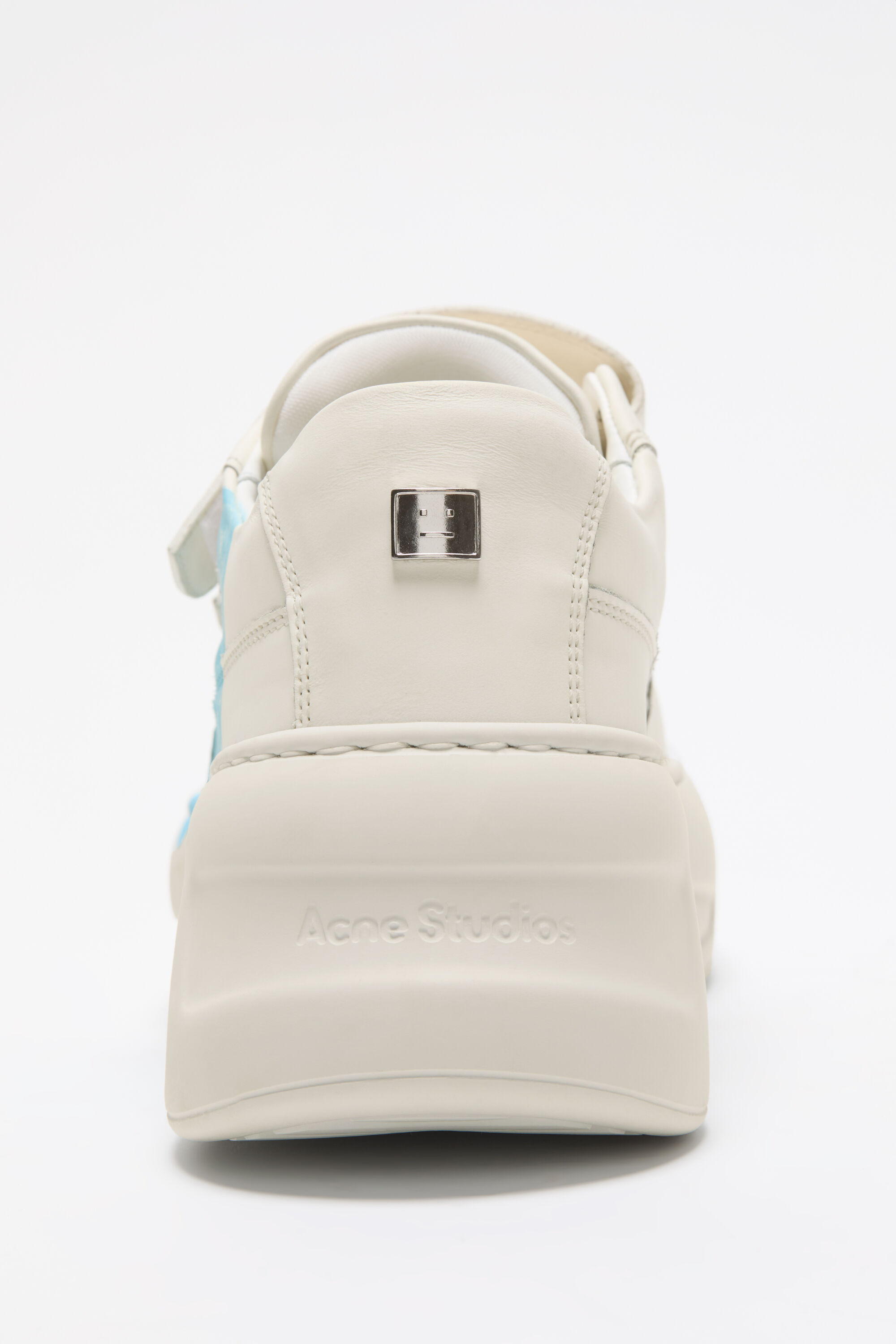 Acne Studios - Velcro platform sneakers - Off white/off white