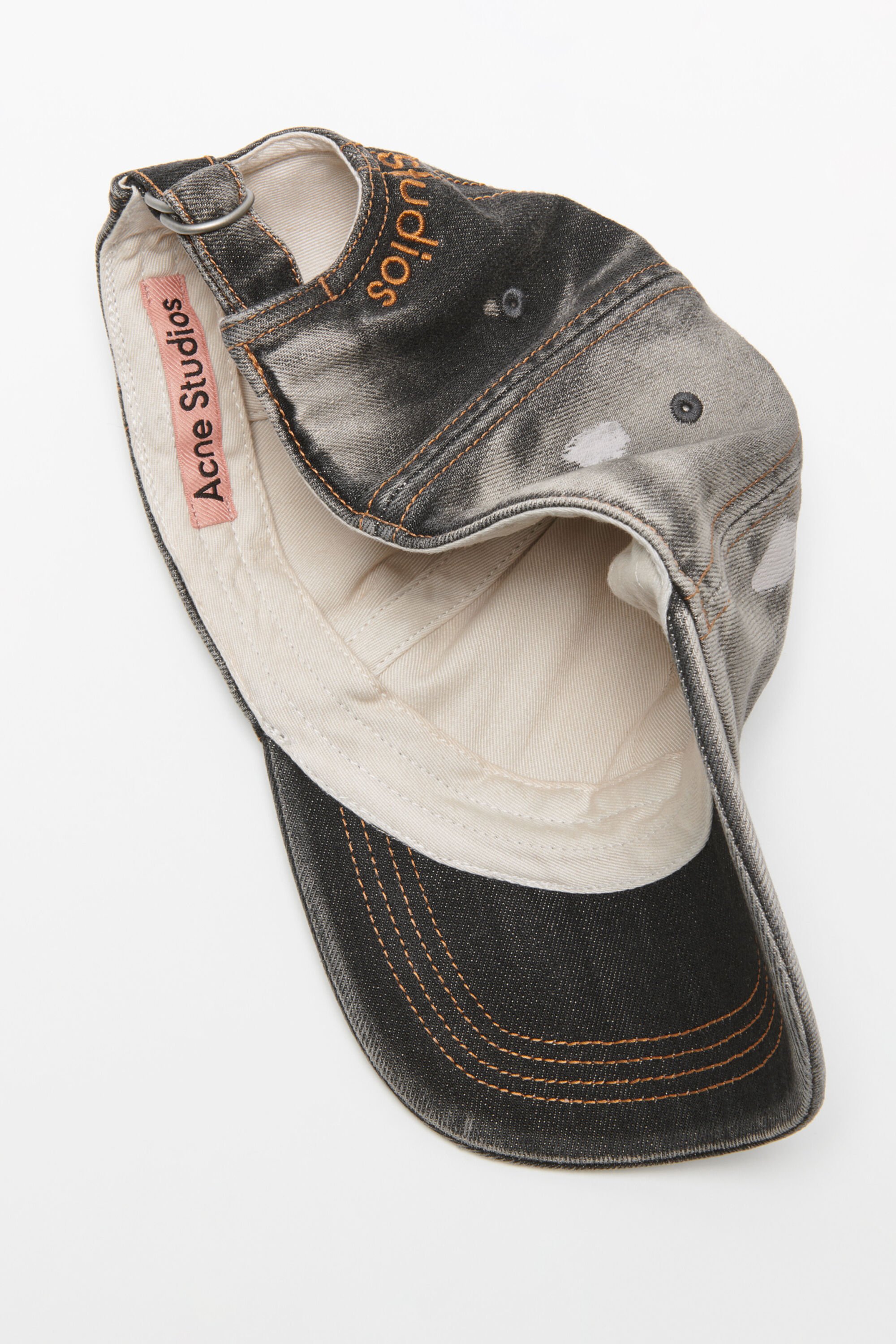 Acne Studios - ウォッシュドデニムキャップ - ブラック