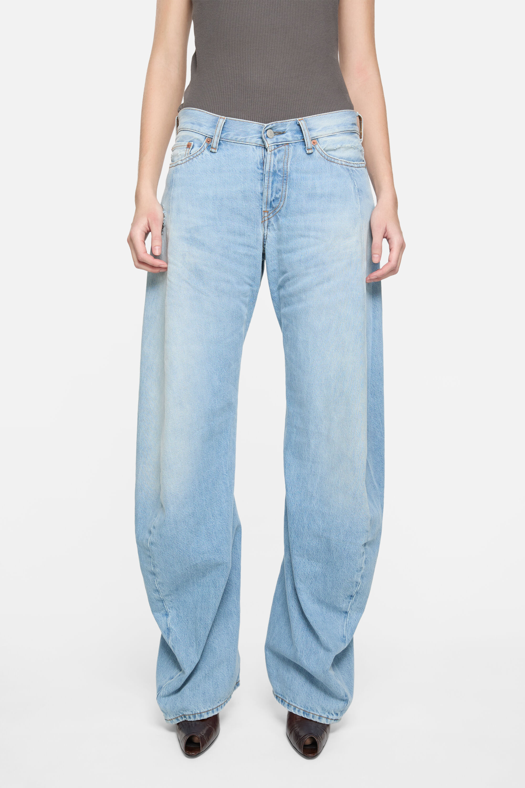 Acne Studios Washed Black Loose Fit Jeans 2006F