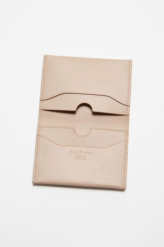 Acne Studios - Folded leather wallet - Taupe beige
