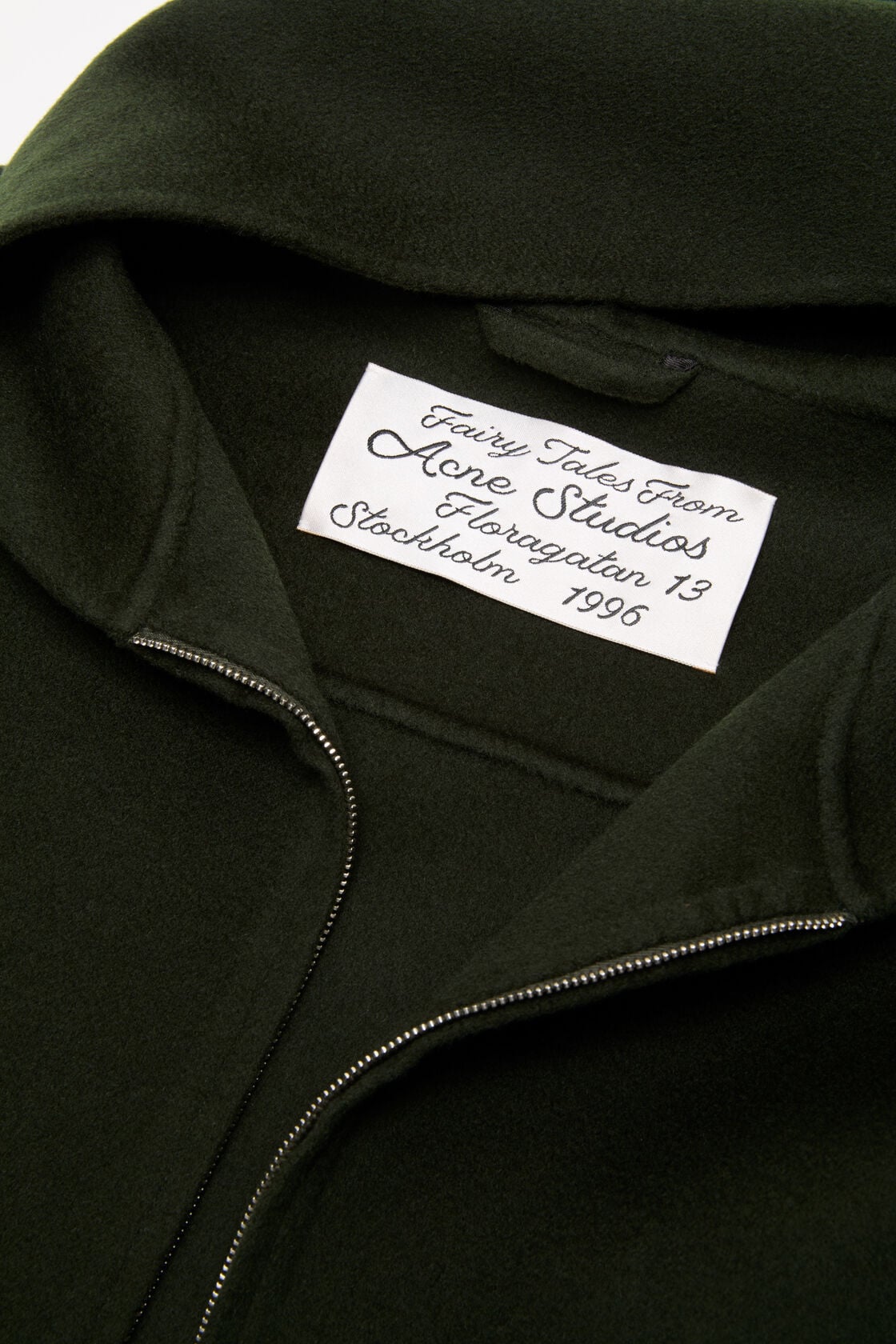 Cashmere jacket with hood, Dark green, 2000x