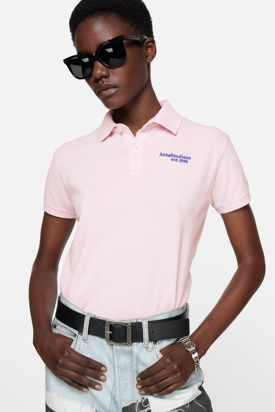 Square-frame sunglasses, Black/black, 2000x