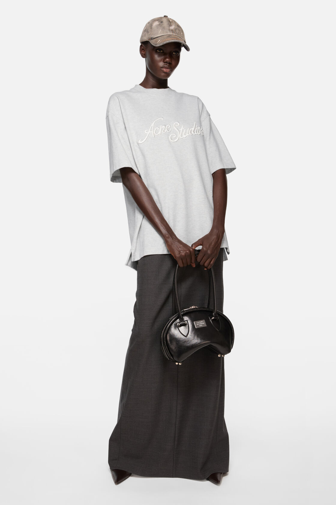 Logo t-shirt - Relaxed fit, Pale Grey Melange, 2000x