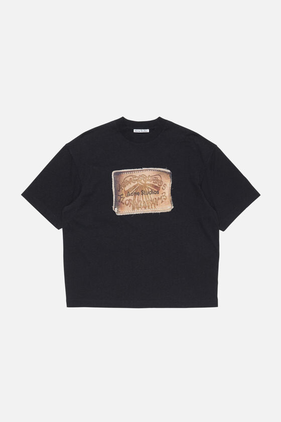 Acne Studios - ロゴTシャツ - フェイデッドブラック