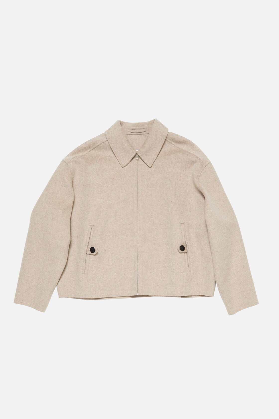 Cashmere jacket, Oatmeal melange, 2000x