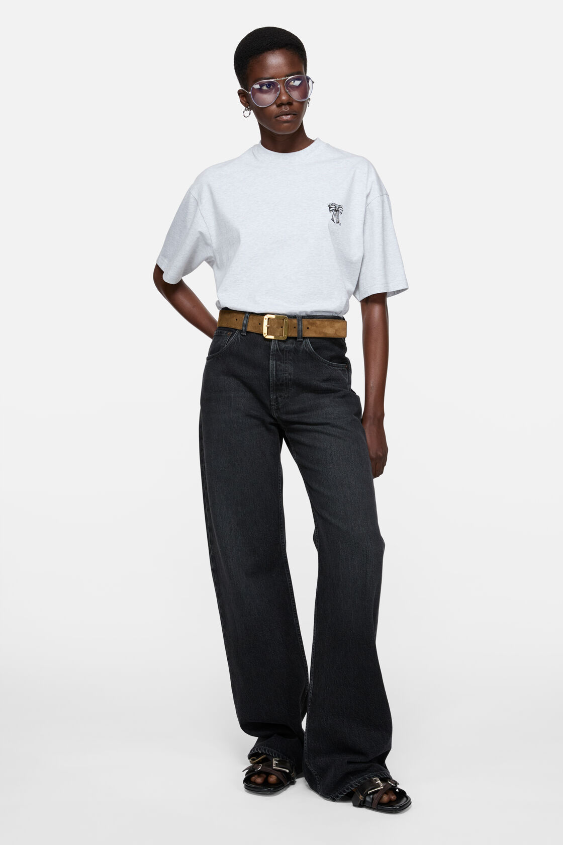 Logo t-shirt, Pale Grey Melange, 2000x