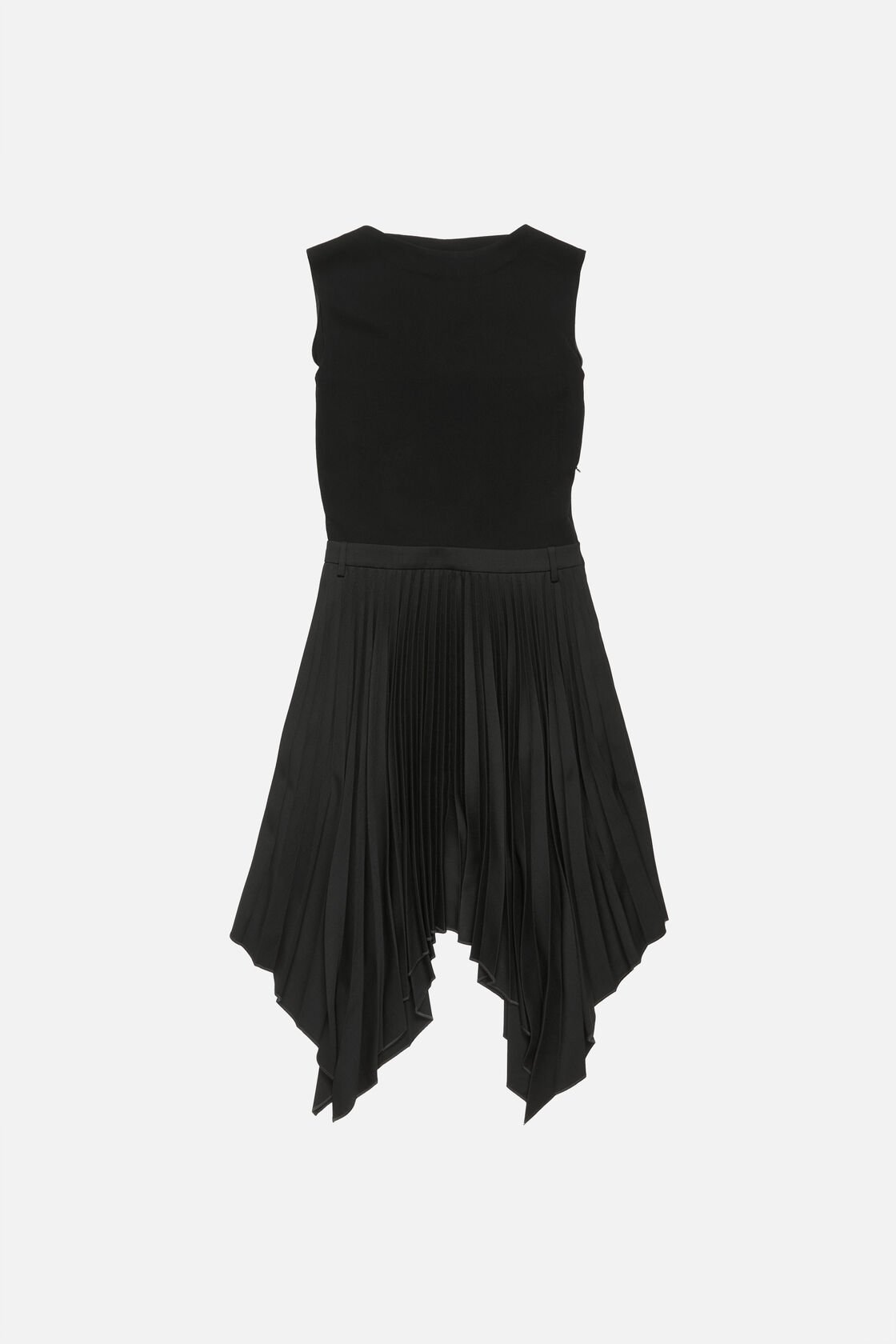 Layered midi dress, Black, 2000x